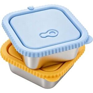 2 Pack 32oz Stainless Steel Food Storage Containers Leakproof Airtight BPA Free